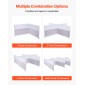 VEVOR Office Divider Privacy Partitions, 2-pack, 1,83m x 1,22m Room Divider Walls, PET Workstation Cubicle partition with frosted acrylic windows, Freestanding Privacy Panel for Office Library
