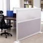VEVOR Office Divider Privacy Partitions, 2-pack, 1,83m x 1,22m Room Divider Walls, PET Workstation Cubicle partition with frosted acrylic windows, Freestanding Privacy Panel for Office Library