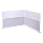 VEVOR Office Divider Privacy Partitions, 2-pack, 1,83m x 1,22m Room Divider Walls, PET Workstation Cubicle partition with frosted acrylic windows, Freestanding Privacy Panel for Office Library