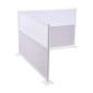 VEVOR Office Divider Privacy Partitions, 2-pack, 1,83m x 1,22m Room Divider Walls, PET Workstation Cubicle partition with frosted acrylic windows, Freestanding Privacy Panel for Office Library