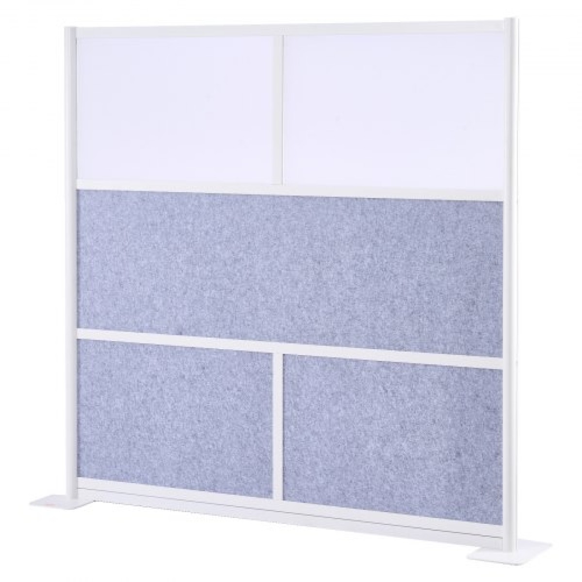 VEVOR Office Divider Privacy Partition, 1-Pack, 1778 x 1778 mm Modular Divider Wall Room, PET Workstation Cubicle partition with frosted windows, Freestanding Privacy Panel for Office Library