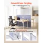 VEVOR Office Divider Privacy Partition, 1-Pack, 1778 x 1778 mm Modular Divider Wall Room, PET Workstation Cubicle partition with frosted windows, Freestanding Privacy Panel for Office Library