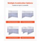 VEVOR Office Divider Privacy Partition, 1-Pack, 1778 x 1778 mm Modular Divider Wall Room, PET Workstation Cubicle partition with frosted windows, Freestanding Privacy Panel for Office Library