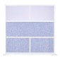 VEVOR Office Divider Privacy Partition, 1-Pack, 1778 x 1778 mm Modular Divider Wall Room, PET Workstation Cubicle partition with frosted windows, Freestanding Privacy Panel for Office Library