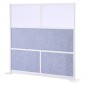 VEVOR Office Divider Privacy Partition, 1-Pack, 1778 x 1778 mm Modular Divider Wall Room, PET Workstation Cubicle partition with frosted windows, Freestanding Privacy Panel for Office Library