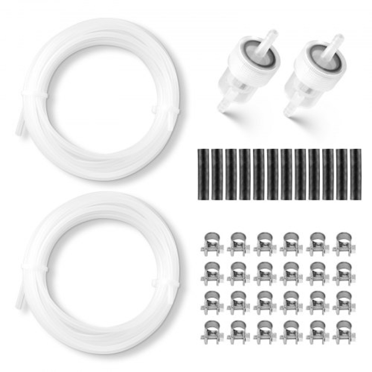 VEVOR Fuel Hose Line Kit, 5000mm Diesel Heater Fuel Line Kit, Replaceable Heater Parking Heater Fuels Lines with Lines Filters Clips & Hoses, Tank Diesel Heater Accessories for 2KW 5KW 8KW Heaters