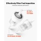 VEVOR Fuel Hose Line Kit, 5000mm Diesel Heater Fuel Line Kit, Replaceable Heater Parking Heater Fuels Lines with Lines Filters Clips & Hoses, Tank Diesel Heater Accessories for 2KW 5KW 8KW Heaters