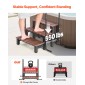 VEVOR Hot Tub Step με κουπαστή, 3-Step Spa εξωτερικές σκάλες, Heavy Duty 640,1 mm πλάτος πάνω από το έδαφος/φουσκωτή σκάλα πισίνας με χωρητικότητα 249,5 kg, πολλαπλή χρήση για βεράντα, βεράντα, κατάστρωμα, ρυμουλκούμενα