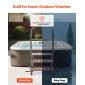 VEVOR Hot Tub Step με κουπαστή, 3-Step Spa εξωτερικές σκάλες, Heavy Duty 640,1 mm πλάτος πάνω από το έδαφος/φουσκωτή σκάλα πισίνας με χωρητικότητα 249,5 kg, πολλαπλή χρήση για βεράντα, βεράντα, κατάστρωμα, ρυμουλκούμενα