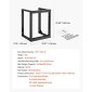 Βάση διακομιστή VEVOR 12U Wall Mount, 68,04 kg Μέγιστη χωρητικότητα φορτίου, Open Frame Network Rack με 180 Degrees Gate Swing Door, Carbon Steel, Ιδανικό για Εξοπλισμό Δικτύου Πληροφορικής & Συσκευές AV Διακομιστής υπολογιστή, Μαύρο