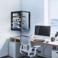 Βάση διακομιστή VEVOR 12U Wall Mount, 68,04 kg Μέγιστη χωρητικότητα φορτίου, Open Frame Network Rack με 180 Degrees Gate Swing Door, Carbon Steel, Ιδανικό για Εξοπλισμό Δικτύου Πληροφορικής & Συσκευές AV Διακομιστής υπολογιστή, Μαύρο