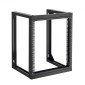 Βάση διακομιστή VEVOR 12U Wall Mount, 68,04 kg Μέγιστη χωρητικότητα φορτίου, Open Frame Network Rack με 180 Degrees Gate Swing Door, Carbon Steel, Ιδανικό για Εξοπλισμό Δικτύου Πληροφορικής & Συσκευές AV Διακομιστής υπολογιστή, Μαύρο