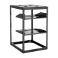 VEVOR 16U Open Frame Network Rack, Βάθος 585 mm, Επίτοιχος ή Επιδαπέδιος Server Rack, Heavy Duty 4 Post, με αεριζόμενα ράφια & εξοπλισμό τοποθέτησης, χωράει όλο τον εξοπλισμό πληροφορικής δικτύωσης AV Gear