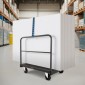 VEVOR Drywall Cart Dolly, 816 kg Χωρητικότητα φορτίου, 2-σε-1 Καροτσάκι φορτηγού από ατσάλινο πάνελ με περιστρεφόμενους τροχούς 12,5 mm, φορτηγό πλατφόρμας 91,4 x 61 cm με 4 πλαϊνές κουπαστές για εργοστάσιο, αποθήκη, γκαράζ, μαύρο