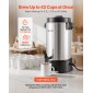 VEVOR Commercial Coffee Urn, 42 Cup 6,3L Dispenser ζεστού ροφήματος με βρύση χωρίς σταγόνες, καφετιέρα ταχείας παρασκευής 1190W, Αυτόματος έλεγχος θερμοκρασίας, για κέτερινγκ, πάρτι, εκκλησία & εστιατόριο
