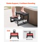 VEVOR Hot Tub Step, 2-Step Spa Outdoor Stairs, Heavy Duty 599,5 mm Πλάτος PP Πάνω από το έδαφος/Φουσκωτή σκάλα πισίνας με χωρητικότητα 145,2 kg, πολλαπλών χρήσεων για βεράντα, βεράντα, κατάστρωμα, κατασκηνώσεις, μαύρο