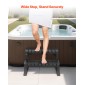 VEVOR Hot Tub Step, 2-Step Spa Outdoor Stairs, Heavy Duty 599,5 mm Πλάτος PP Πάνω από το έδαφος/Φουσκωτή σκάλα πισίνας με χωρητικότητα 145,2 kg, πολλαπλών χρήσεων για βεράντα, βεράντα, κατάστρωμα, κατασκηνώσεις, μαύρο