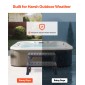 VEVOR Hot Tub Step, 2-Step Spa Outdoor Stairs, Heavy Duty 599,5 mm Πλάτος PP Πάνω από το έδαφος/Φουσκωτή σκάλα πισίνας με χωρητικότητα 145,2 kg, πολλαπλών χρήσεων για βεράντα, βεράντα, κατάστρωμα, κατασκηνώσεις, μαύρο