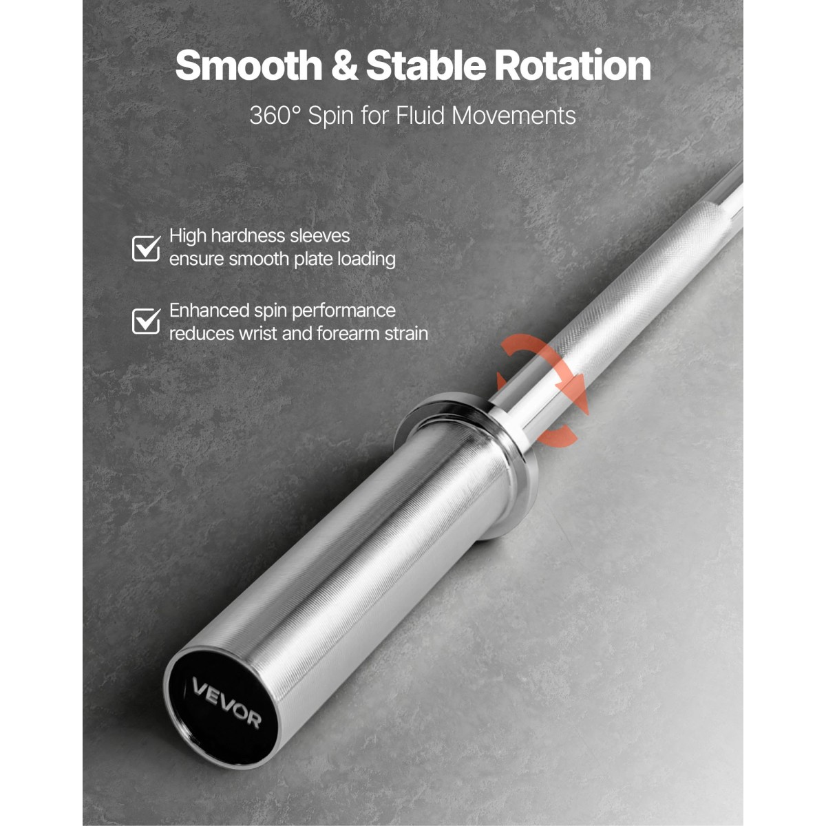 Barbell Bar VEVOR 6FT, ταιριάζει σε πλάκες βάρους 2 ιντσών, επιχρωμιωμένη μπάρα μπάρα με γρατσουνισμένη λαβή για προπόνηση δύναμης, Άρση βαρών, Squat, Deadlift, πρέσα πάγκου, μπούκλα, πρέσα οροφής, χωρητικότητα 500 λίβρες