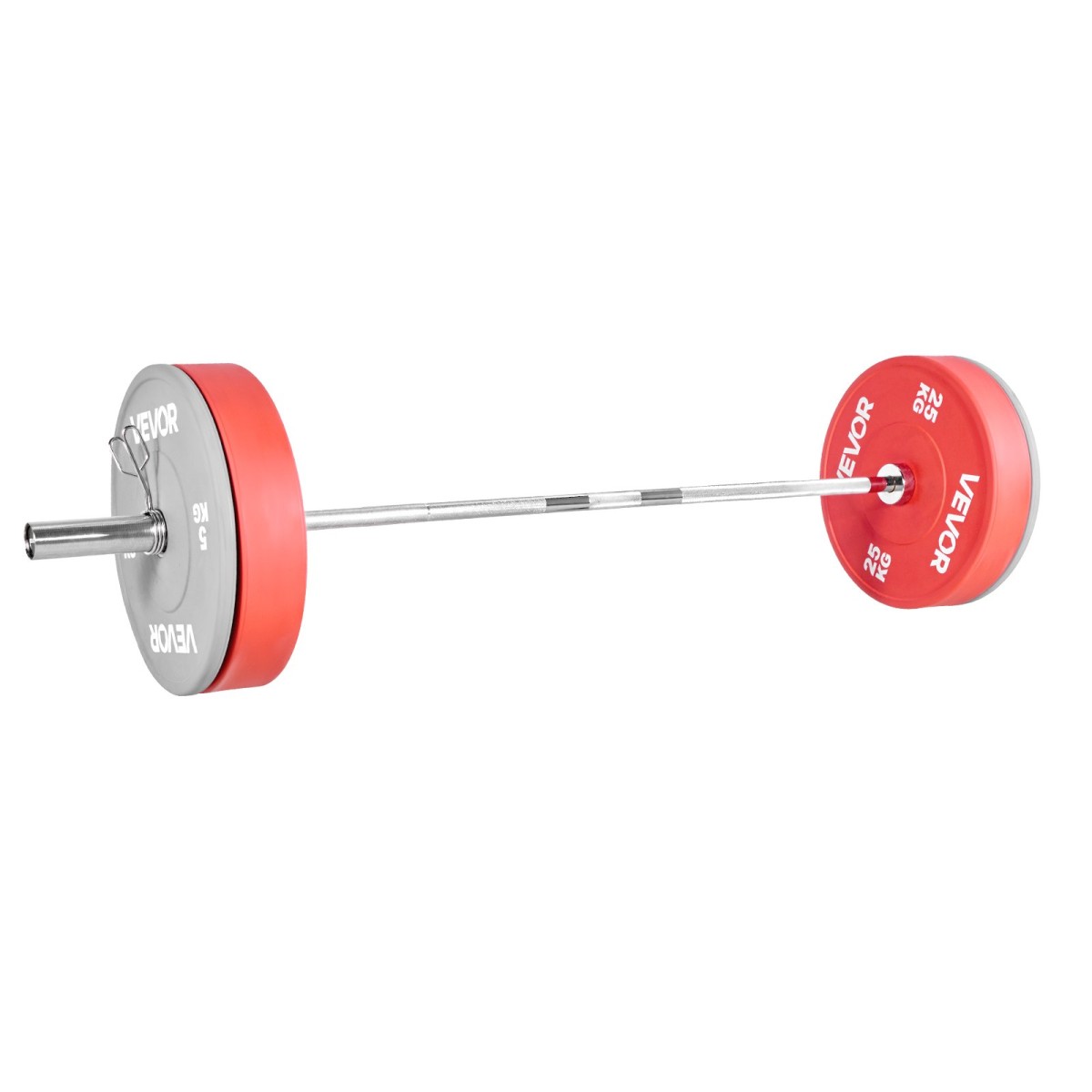 Barbell Bar VEVOR 6FT, ταιριάζει σε πλάκες βάρους 2 ιντσών, επιχρωμιωμένη μπάρα μπάρα με γρατσουνισμένη λαβή για προπόνηση δύναμης, Άρση βαρών, Squat, Deadlift, πρέσα πάγκου, μπούκλα, πρέσα οροφής, χωρητικότητα 500 λίβρες