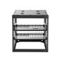VEVOR 10U Open Frame Network Rack, Βάθος 585 mm, Επίτοιχος ή Επιδαπέδιος Server Rack, Heavy Duty 4 Post, με αεριζόμενα ράφια & εξοπλισμό στερέωσης, χωράει όλο τον εξοπλισμό πληροφορικής δικτύωσης AV Gear