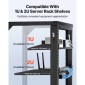 Βάση διακομιστή VEVOR 15U Wall Mount, 68,04 kg Μέγιστη χωρητικότητα φορτίου, Open Frame Network Rack με 180 Degrees Gate Swing Door, Carbon Steel, Ιδανικό για Εξοπλισμό Δικτύου Πληροφορικής & Συσκευές AV Διακομιστής υπολογιστή, Μαύρο