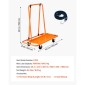 VEVOR Drywall Cart Dolly, χωρητικότητα φορτίου 816 kg, Dolly από ατσάλινο πάνελ με 4 περιστρεφόμενους τροχούς, ανθεκτικό και μακράς διαρκείας, καρότσι φορτηγού πάνελ με ιμάντα πρόσδεσης για κόντρα πλακέ, γυψοσανίδες, γυαλί, πορτοκαλί