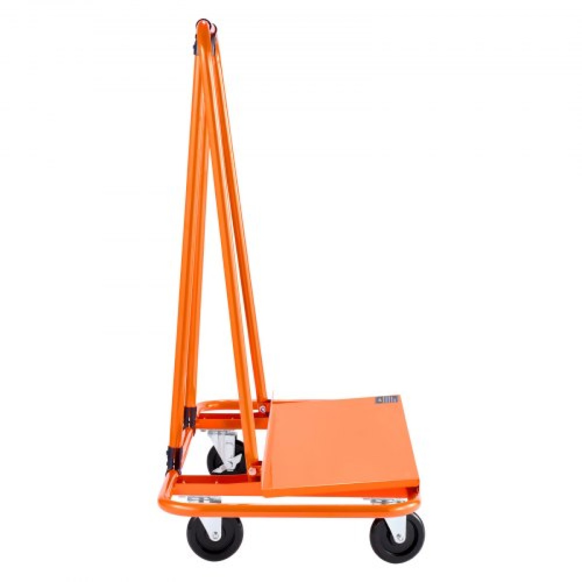 VEVOR Drywall Cart Dolly, χωρητικότητα φορτίου 816 kg, Dolly από ατσάλινο πάνελ με 4 περιστρεφόμενους τροχούς, ανθεκτικό και μακράς διαρκείας, καρότσι φορτηγού πάνελ με ιμάντα πρόσδεσης για κόντρα πλακέ, γυψοσανίδες, γυαλί, πορτοκαλί