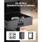 Συρτάρι VEVOR 3U Rack Mount, 22,68 kg Max Load-Bearing, Lockable Server Cabinet Case, συρόμενο συρτάρι με κλείδωμα και οπές διαχείρισης καλωδίων, για εξοπλισμό δικτύου διακομιστή AV Rack ή περίβλημα ντουλαπιού