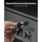 Συρτάρι VEVOR 3U Rack Mount, 22,68 kg Max Load-Bearing, Lockable Server Cabinet Case, συρόμενο συρτάρι με κλείδωμα και οπές διαχείρισης καλωδίων, για εξοπλισμό δικτύου διακομιστή AV Rack ή περίβλημα ντουλαπιού