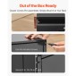 Συρτάρι VEVOR 3U Rack Mount, 22,68 kg Max Load-Bearing, Lockable Server Cabinet Case, συρόμενο συρτάρι με κλείδωμα και οπές διαχείρισης καλωδίων, για εξοπλισμό δικτύου διακομιστή AV Rack ή περίβλημα ντουλαπιού