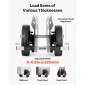 VEVOR Panel Dolly, χωρητικότητα φόρτωσης 453,6 kg, Μετακίνηση γυψοσανίδας με ελαστικούς τροχούς 25 cm για διαφορετικά εδάφη, ρυθμιζόμενο καρότσι πάνελ σφιγκτήρα για χαλύβδινα πάνελ, στρώμα, πόρτες και φύλλο γυψοσανίδας, μαύρο