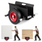 VEVOR Panel Dolly, χωρητικότητα φόρτωσης 453,6 kg, Μετακίνηση γυψοσανίδας με ελαστικούς τροχούς 25 cm για διαφορετικά εδάφη, ρυθμιζόμενο καρότσι πάνελ σφιγκτήρα για χαλύβδινα πάνελ, στρώμα, πόρτες και φύλλο γυψοσανίδας, μαύρο