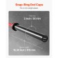 VEVOR Barbell Bar 220cm, Εφαρμόστε πλάκες βάρους 2 ιντσών, Barbell Bar με κοντή λαβή για προπόνηση δύναμης, Άρση βαρών, Squat, Deadlift, Πρέσα πάγκου, Curl, Overhead Press, Χωρητικότητα 1000lbs/453kg