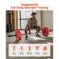 VEVOR Barbell Bar 220cm, Εφαρμόστε πλάκες βάρους 2 ιντσών, Barbell Bar με κοντή λαβή για προπόνηση δύναμης, Άρση βαρών, Squat, Deadlift, Πρέσα πάγκου, Curl, Overhead Press, Χωρητικότητα 1000lbs/453kg