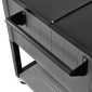 VEVOR 75,7L Rolling Ice Chest, χωρητικότητα έως 50 μπουκάλια / 110 κουτάκια, φορητό αίθριο Party Bar Drink Cooler Cart με κάτω ράφι & αναδιπλούμενα πλαϊνά ράφια, πισίνα ποτών με περιστρεφόμενους τροχούς και ανοιχτήρι μπουκαλιών