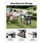 VEVOR 75,7L Rolling Ice Chest, χωρητικότητα έως 50 μπουκάλια / 110 κουτάκια, φορητό αίθριο Party Bar Drink Cooler Cart με κάτω ράφι & αναδιπλούμενα πλαϊνά ράφια, πισίνα ποτών με περιστρεφόμενους τροχούς και ανοιχτήρι μπουκαλιών