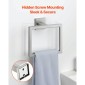 Σετ εξοπλισμού μπάνιου VEVOR Brushed Nickel, Σετ αξεσουάρ μπάνιου 5 τεμαχίων, Μπάρα πετσετών 24 ιντσών από ανοξείδωτο ατσάλι, κρεμάστρα για πετσέτες, 2 γάντζοι για πετσέτες, θήκη για χαρτί υγείας για μπάνιο, επιτοίχια