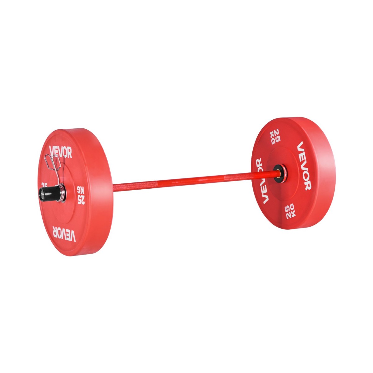 VEVOR Barbell Bar 120cm, Εφαρμογή πλάκες βάρους 2 ιντσών, Barbell Bar με κοντή λαβή για προπόνηση δύναμης, Άρση βαρών, Squat, Deadlift, πρέσα πάγκου, μπούκλα, πρέσα οροφής, χωρητικότητα 550lbs/226kg