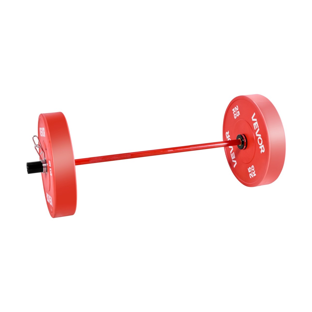 VEVOR Barbell Bar 120cm, Εφαρμογή πλάκες βάρους 2 ιντσών, Barbell Bar με κοντή λαβή για προπόνηση δύναμης, Άρση βαρών, Squat, Deadlift, πρέσα πάγκου, μπούκλα, πρέσα οροφής, χωρητικότητα 550lbs/226kg