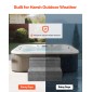 VEVOR Hot Tub Step, 2-Step Spa Εξωτερικές σκάλες, Heavy Duty 635 mm πλάτος HIPS Πάνω από το έδαφος/Φουσκωτή σκάλα πισίνας με χωρητικότητα 272,2 kg, πολλαπλών χρήσεων για βεράντα, βεράντα, κατάστρωμα, κατασκηνώσεις, γκρι γραφίτη