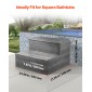 VEVOR Hot Tub Step, 2-Step Spa Εξωτερικές σκάλες, Heavy Duty 635 mm πλάτος HIPS Πάνω από το έδαφος/Φουσκωτή σκάλα πισίνας με χωρητικότητα 272,2 kg, πολλαπλών χρήσεων για βεράντα, βεράντα, κατάστρωμα, κατασκηνώσεις, γκρι γραφίτη