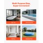 VEVOR Hot Tub Step, 2-Step Spa Εξωτερικές σκάλες, Heavy Duty 635 mm πλάτος HIPS Πάνω από το έδαφος/Φουσκωτή σκάλα πισίνας με χωρητικότητα 272,2 kg, πολλαπλών χρήσεων για βεράντα, βεράντα, κατάστρωμα, κατασκηνώσεις, γκρι γραφίτη