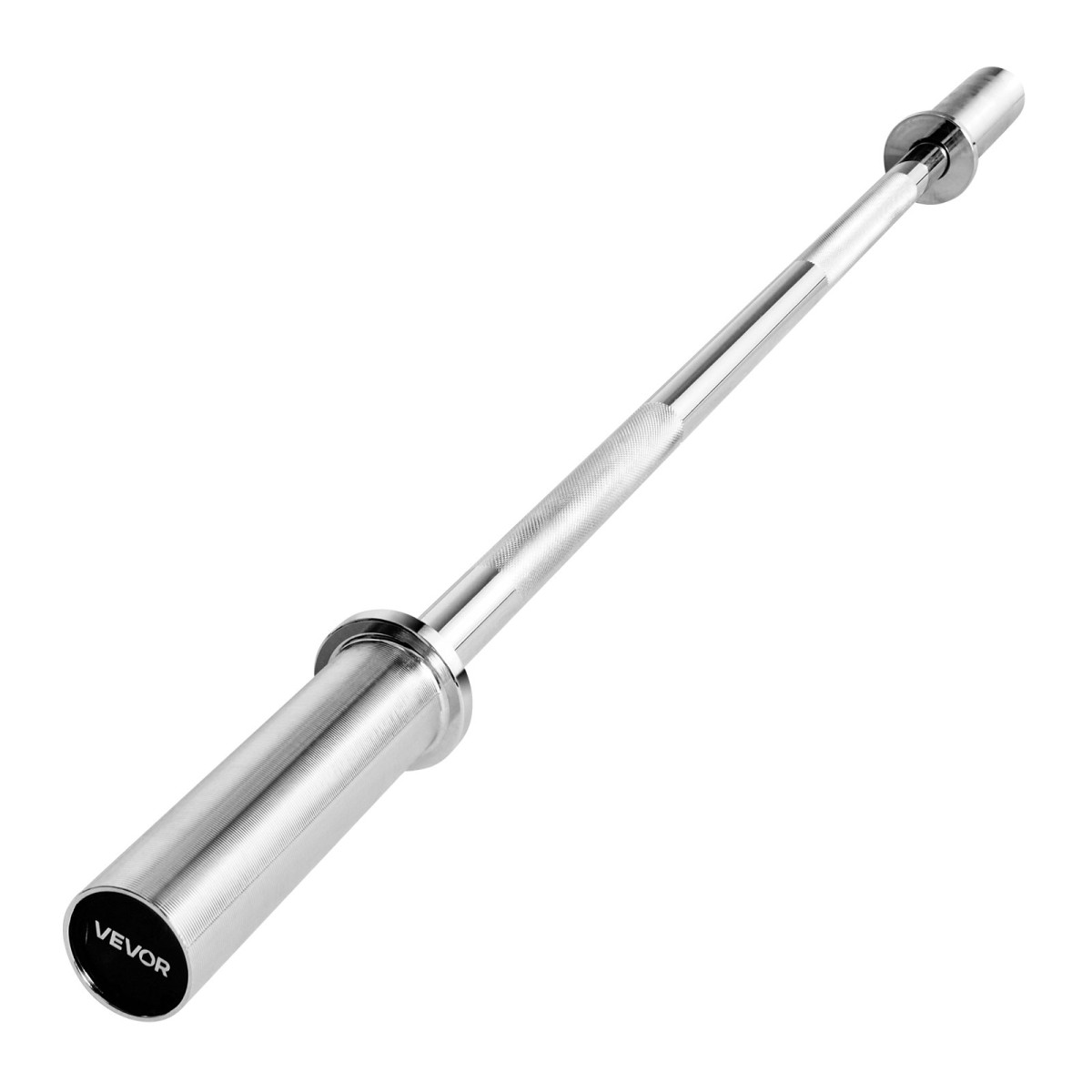 Barbell Bar VEVOR 4FT, ταιριάζει σε πλάκες βάρους 2 ιντσών, επιχρωμιωμένη μπάρα μπάρα με γωνιακή λαβή για προπόνηση δύναμης, Άρση βαρών, Squat, Deadlift, πρέσα πάγκου, μπούκλα, πρέσα οροφής, χωρητικότητα 500lbs