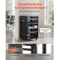 Rack VEVOR 16U AV, μέγιστη χωρητικότητα 90,7 kg, Rack στούντιο ηχογράφησης για το σπίτι με τροχούς που κλειδώνουν, ντουλάπι διακομιστή ανοιχτού πλαισίου, ειδική σχεδίαση εξαερισμού, για τοποθέτηση ήχου βίντεο μουσικής και εξοπλισμού πληροφορικής