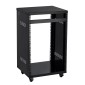 Rack VEVOR 16U AV, μέγιστη χωρητικότητα 90,7 kg, Rack στούντιο ηχογράφησης για το σπίτι με τροχούς που κλειδώνουν, ντουλάπι διακομιστή ανοιχτού πλαισίου, ειδική σχεδίαση εξαερισμού, για τοποθέτηση ήχου βίντεο μουσικής και εξοπλισμού πληροφορικής