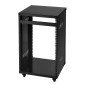 Rack VEVOR 16U AV, μέγιστη χωρητικότητα 90,7 kg, Rack στούντιο ηχογράφησης για το σπίτι με τροχούς που κλειδώνουν, ντουλάπι διακομιστή ανοιχτού πλαισίου, ειδική σχεδίαση εξαερισμού, για τοποθέτηση ήχου βίντεο μουσικής και εξοπλισμού πληροφορικής