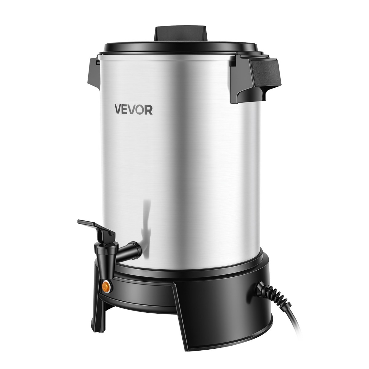 VEVOR Commercial Coffee Urn, 30 φλιτζάνια 4,5L δοσομετρητής ζεστών ροφημάτων με βρύση χωρίς σταγόνες, 1190W γρήγορης παρασκευής καφέ, Αυτόματος έλεγχος θερμοκρασίας, για κέτερινγκ, πάρτι, εκκλησία και εστιατόριο