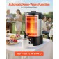 VEVOR Commercial Coffee Urn, 30 φλιτζάνια 4,5L δοσομετρητής ζεστών ροφημάτων με βρύση χωρίς σταγόνες, 1190W γρήγορης παρασκευής καφέ, Αυτόματος έλεγχος θερμοκρασίας, για κέτερινγκ, πάρτι, εκκλησία και εστιατόριο