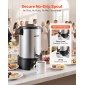 VEVOR Commercial Coffee Urn, 30 φλιτζάνια 4,5L δοσομετρητής ζεστών ροφημάτων με βρύση χωρίς σταγόνες, 1190W γρήγορης παρασκευής καφέ, Αυτόματος έλεγχος θερμοκρασίας, για κέτερινγκ, πάρτι, εκκλησία και εστιατόριο